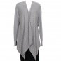 NWT EILEEN FISHER Dark Pearl Cotton Nubble Long Cardigan XL Gray