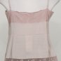 NWT EILEEN FISHER Crocus Silk Dupioni Lace Trim Cami M Top