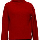 NWT EILEEN FISHER China Red Wool Cashmere Sweater XS Turtleneck