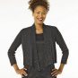 NWT EILEEN FISHER Charcoal UF Merino Sequin Cardigan XS