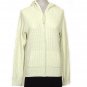 NWT EILEEN FISHER Celery Stretch Waffle Hooded Jacket M Green