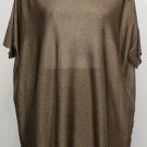 NWT EILEEN FISHER Bronze Liquid Shine Box Tunic Top S
