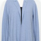 NWT EILEEN FISHER Blue Haze Cotton Boucle Cardigan XL