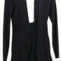 NWT EILEEN FISHER Black Wool Diagonal Rib Cardigan 1X Washable
