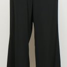 NWT EILEEN FISHER Black Stretch Viscose Wool Wide Pants 2X