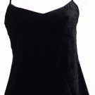 NWT EILEEN FISHER Black Stretch Velvet Cami Top M
