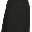 NWT EILEEN FISHER Black Stretch Crepe Foldover Short Skirt 3X