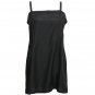 NWT EILEEN FISHER Black Silk Habutai Lace Trim Long Cami XS Top