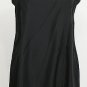 NWT EILEEN FISHER Black Silk Habutai Lace Trim Long Cami S Top