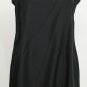 NWT EILEEN FISHER Black Silk Habutai Lace Trim Long Cami M Top