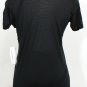 NWT EILEEN FISHER Black Silk Cotton Ruffle Trim Long Top XS