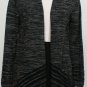 NWT EILEEN FISHER Black Organic Cotton Sheer Stripe Cardigan S