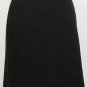 NWT EILEEN FISHER Black Merino Cotton Diagonal Jacquard Short Skirt L