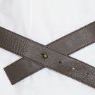 NWT EILEEN FISHER Bark Earth Conscious Leather Single Wrap Belt L