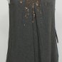 NWT EILEEN FISHER Ash Str Jersey Long Tank L Sequin Viscose