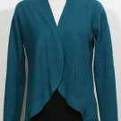 EILEEN FISHER Arctic Green Ultrafine Merino Mix Stitch Shaped Cardigan S NWT