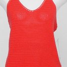 NWT RALPH LAUREN Red Silk Cotton Knit X Back Top XL
