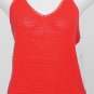 NWT RALPH LAUREN Red Silk Cotton Knit X Back Top XL