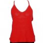 NWT RALPH LAUREN Red Silk Cotton Knit X Back Top XL