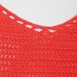 NWT RALPH LAUREN Red Silk Cotton Knit X Back Top L
