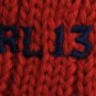 NWT RALPH LAUREN Red Cable Cotton Embroidered Polo Bear Sweater M Ice Skating