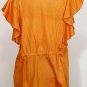NWT RALPH LAUREN Orange Silk Shantung Tunic Top XL