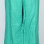 NWT RALPH LAUREN Jade Green Linen Pants 14W