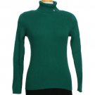 NWT RALPH LAUREN Green Cotton Logo Ribbed Sweater M