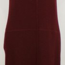 NWT RALPH LAUREN Burgundy Fine Merino Wool Knit Sheath Dress L