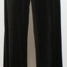 NWT RALPH LAUREN Black Velour Straight Pants L