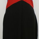 NWT RALPH LAUREN Black Red Blue Cream Silk Cotton Knit Halter Dress XL