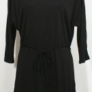 NWT RALPH LAUREN Black Matte Jersey Belted Tunic Top 1X