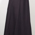 NWT RALPH LAUREN Black Linen Eyelet Flare Skirt 16W Cotton