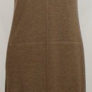 NWT RALPH LAUREN Taupe Heather Fine Merino Wool Knit Sheath Dress L