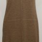 NWT RALPH LAUREN Taupe Heather Fine Merino Wool Knit Sheath Dress L