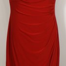 NWT RALPH LAUREN Red Stretch Jersey Cowl Neck Dress 14W