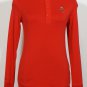 NWT RALPH LAUREN Red Pima Cotton Embroidered Polo Bear Henley Top M