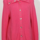 NWT RALPH LAUREN Pink Cotton Ribbed Cardigan 2X