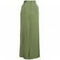 NWT RALPH LAUREN Peridot Stretch Satin Wide Leg Pants L