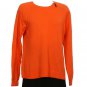 NWT RALPH LAUREN Orange Wool Cashmere Zip Shoulder Sweater XL