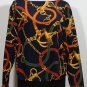 NWT RALPH LAUREN Navy Silk Crepe Equestrian Top 20W Blue