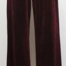NWT RALPH LAUREN Deep Cranberry Velour Pants L