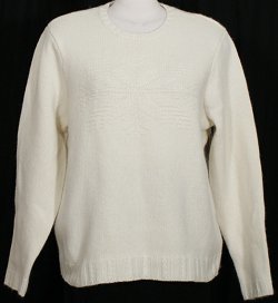 NWT RALPH LAUREN Cream Wool Beaded Snowflake Sweater 1X