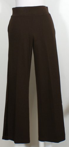 NWT RALPH LAUREN Brown Rib Knit Velour Stripe Pants XL