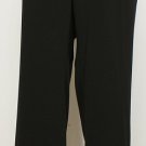NWT RALPH LAUREN Black Wool Twill Leather Trim Equestrian Pants 18W