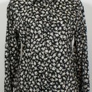 NWT RALPH LAUREN Black Cream Floral Cotton Sateen Top XL