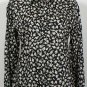 NWT RALPH LAUREN Black Cream Floral Cotton Sateen Top XL