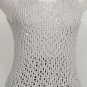NWT EILEEN FISHER Silver Sequin Chainmail Mesh Tank Top XL
