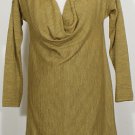 NWT EILEEN FISHER Green Gold Royal Alpaca Drape Nk Top M Long