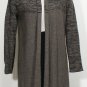 NWT EILEEN FISHER Ash Supersoft Yak Merino Heatherblock Long Cardigan XS